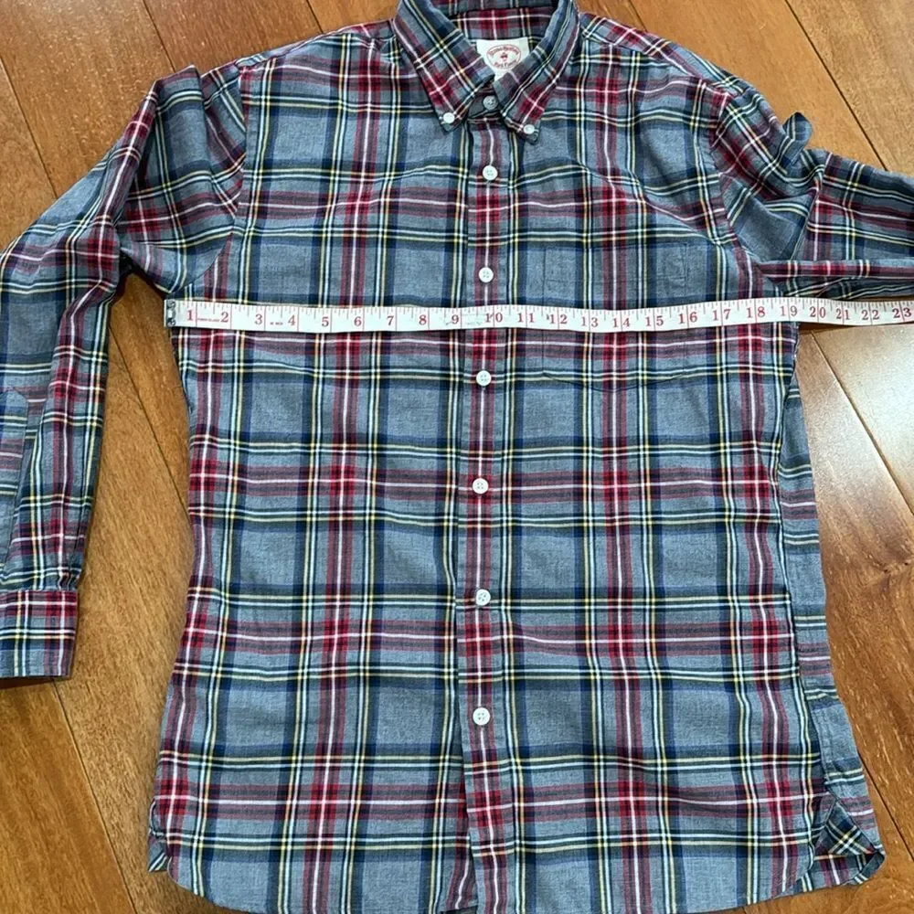 Brooks Brother Red Fleece flannel Cotton button up size‎ size L